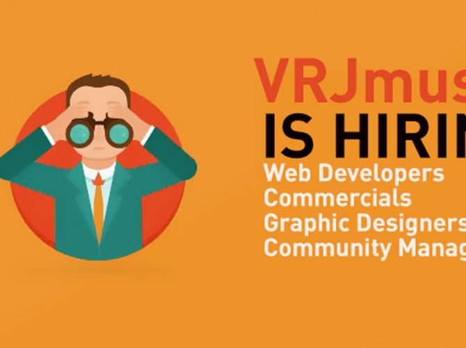Job Opportunity: Web Developers, Commercial, Community Managers & Graphic Designers Full time Web (M / F) - VRJmusic

